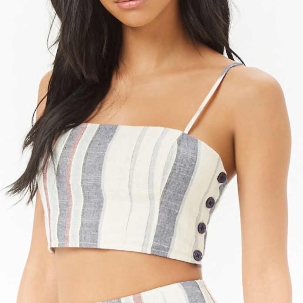 Striped crop top